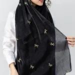 شال حریر پاپیونی