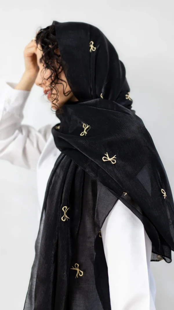 شال حریر پاپیونی