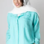 شومیز کنفی فیروزه ای