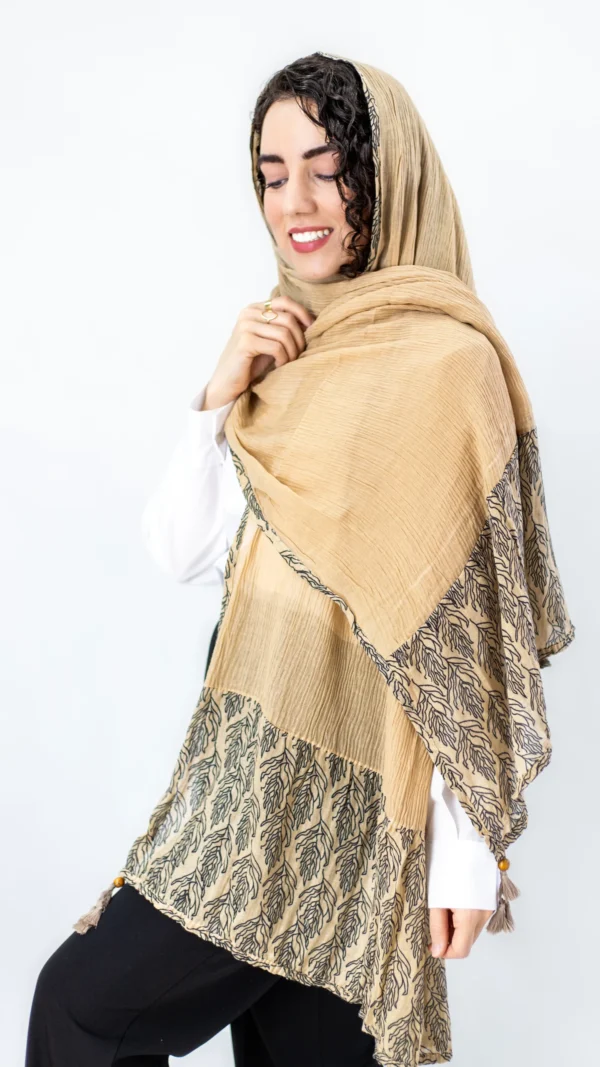 شال پلیسه نسکافه ای