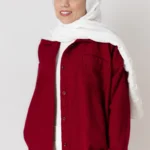 شومیز کنفی زرشکی