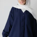 شومیز مانتو خنک سرمه ای