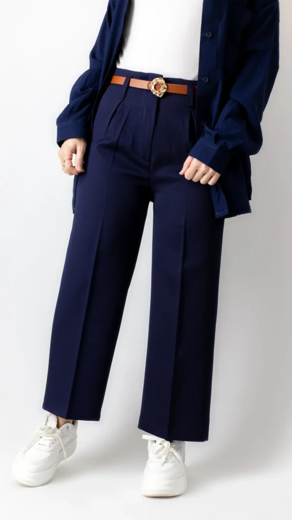 شلوار وایدلگ سرمه ای