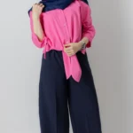 شومیز گره ای صورتی