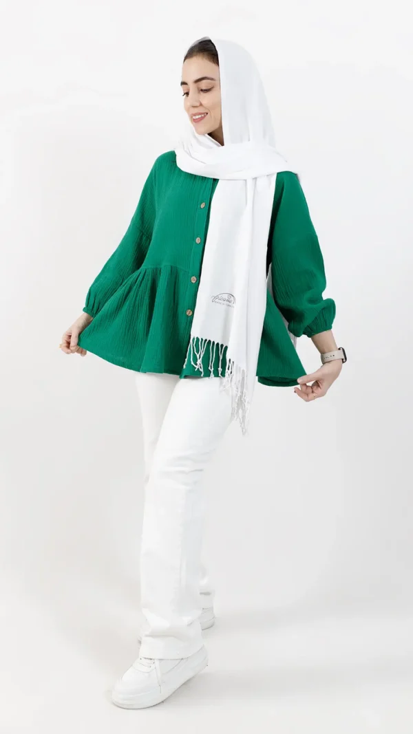 شومیز عروسکی رنگ سبز