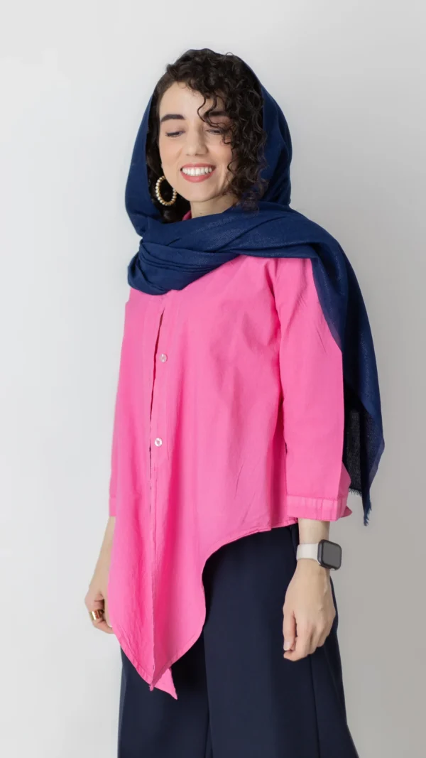 شومیز گره ای صورتی