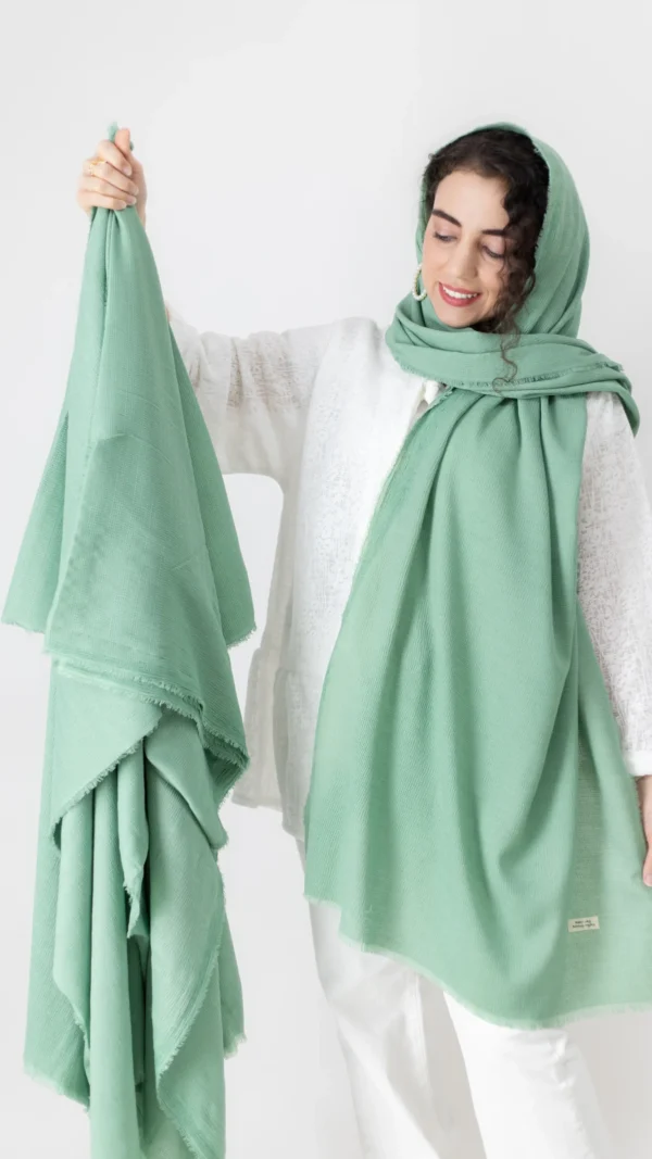 شال کنفی سبز