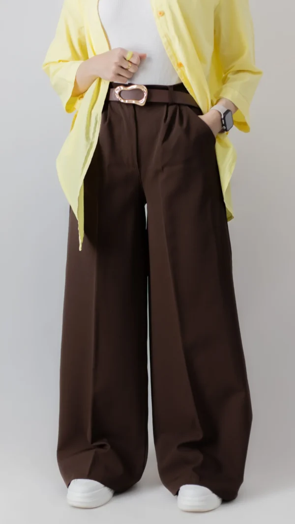 شلوار بگ قهوه ای