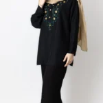 شومیز مشکی بابونه