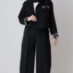 کراپ کت مشکی