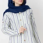 شومیز راه راه لینن