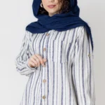 شومیز لینن راه راه