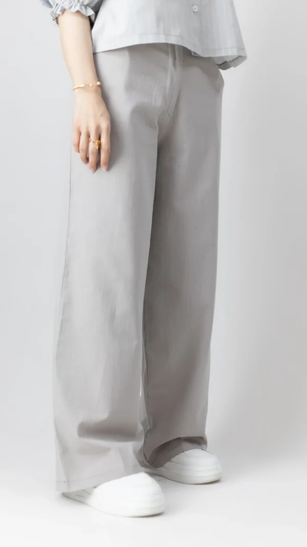 شلوار نیم بگ لینن