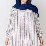 شومیز لینن راه راه