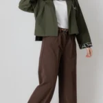 کراپ کت سبز یشمی