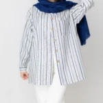 شومیز لینن راه راه