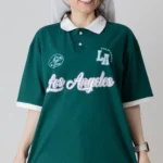 تیشرت باکسی یشمی