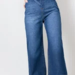 شلوار وایدلگ سرمه ای