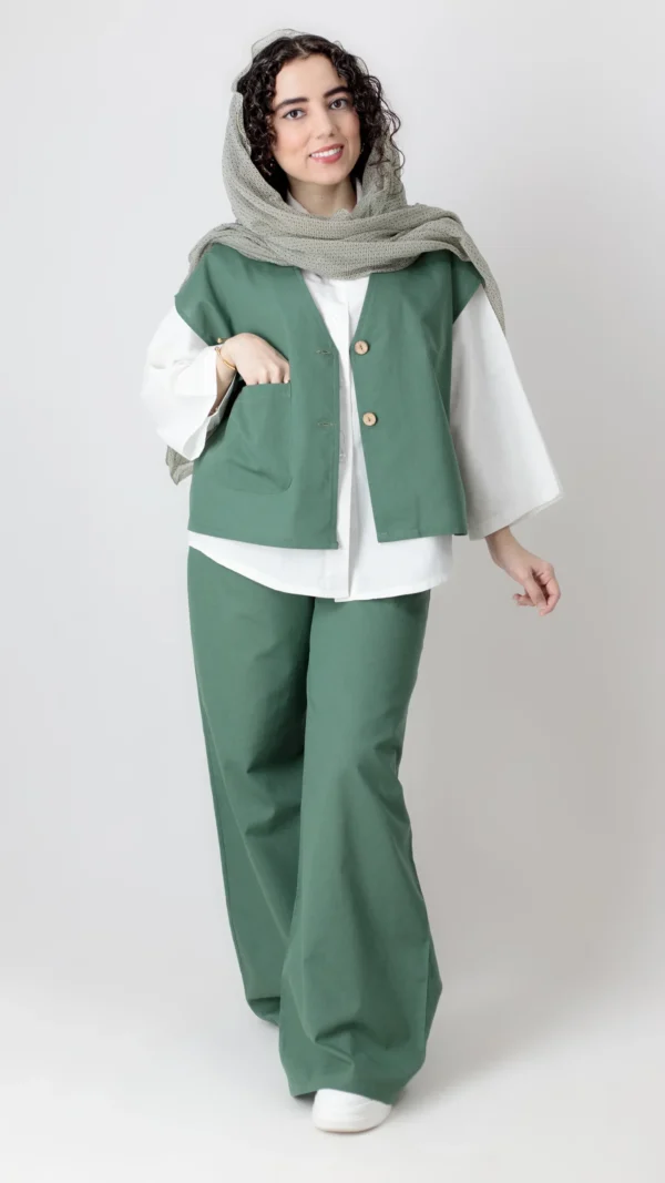 ست سه تیکه سبز