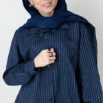 شومیز پری سرمه ای