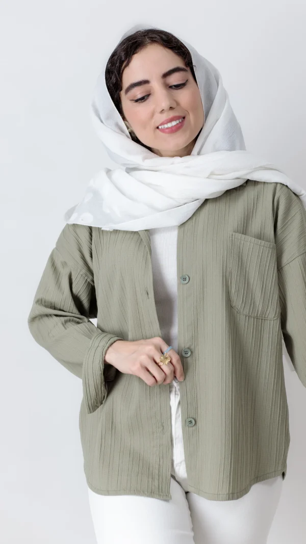 شومیز راه راه برجسته سدری