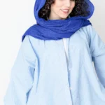 شومیز راه راه آبی