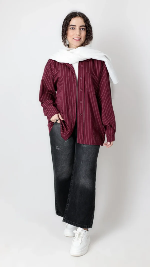 شومیز پری زرشکی