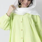 شومیز نسیم رنگ سبز پاستیلی