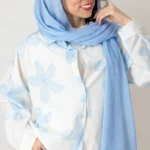 شومیز آبرنگی آبی