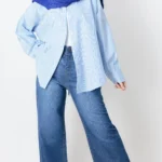 شومیز راه راه پاپیونی