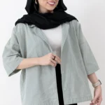 کت باکسی رنگ سبز ماچا