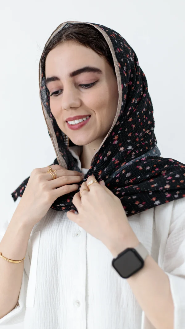 شال گلگلی مشکی