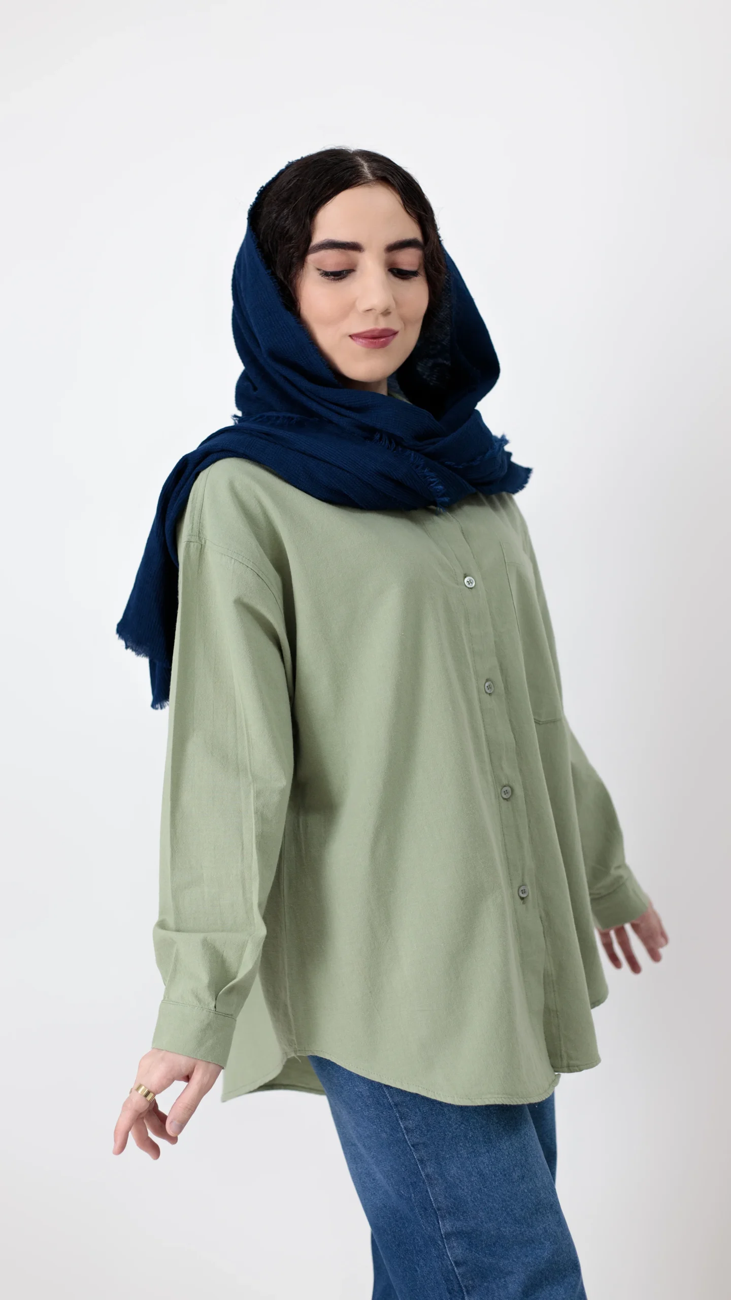 شومیز ساده سبز شومیز ساده سبز