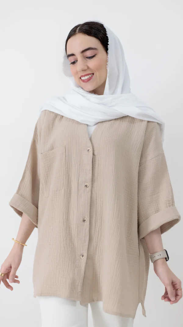 شومیز کرمی