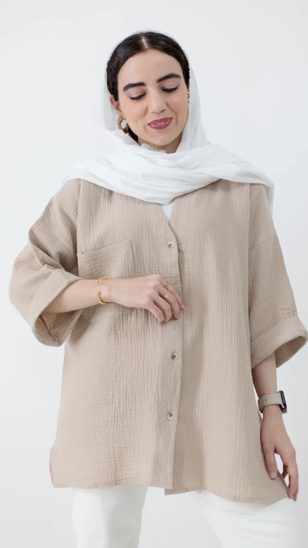 شومیز کرمی