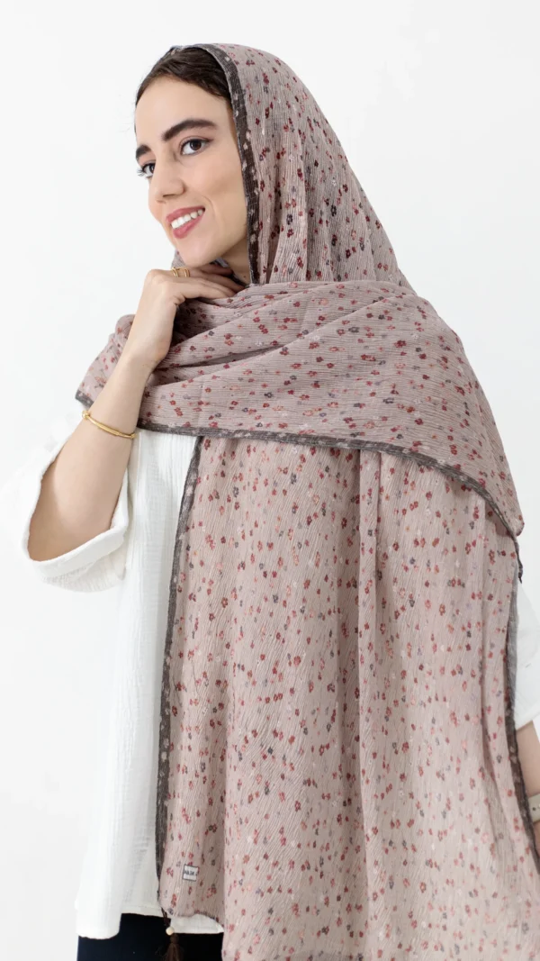 شال گلگلی نسکافه ای