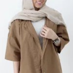 کت باکسی رنگ قهوه ای