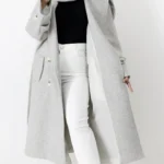 پالتو فوتر بلند آستردار رنگ توسی