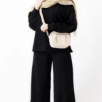 ست بلوز و شلوار اویو رنگ مشکی