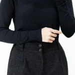 یقه اسکی بافت مشکی