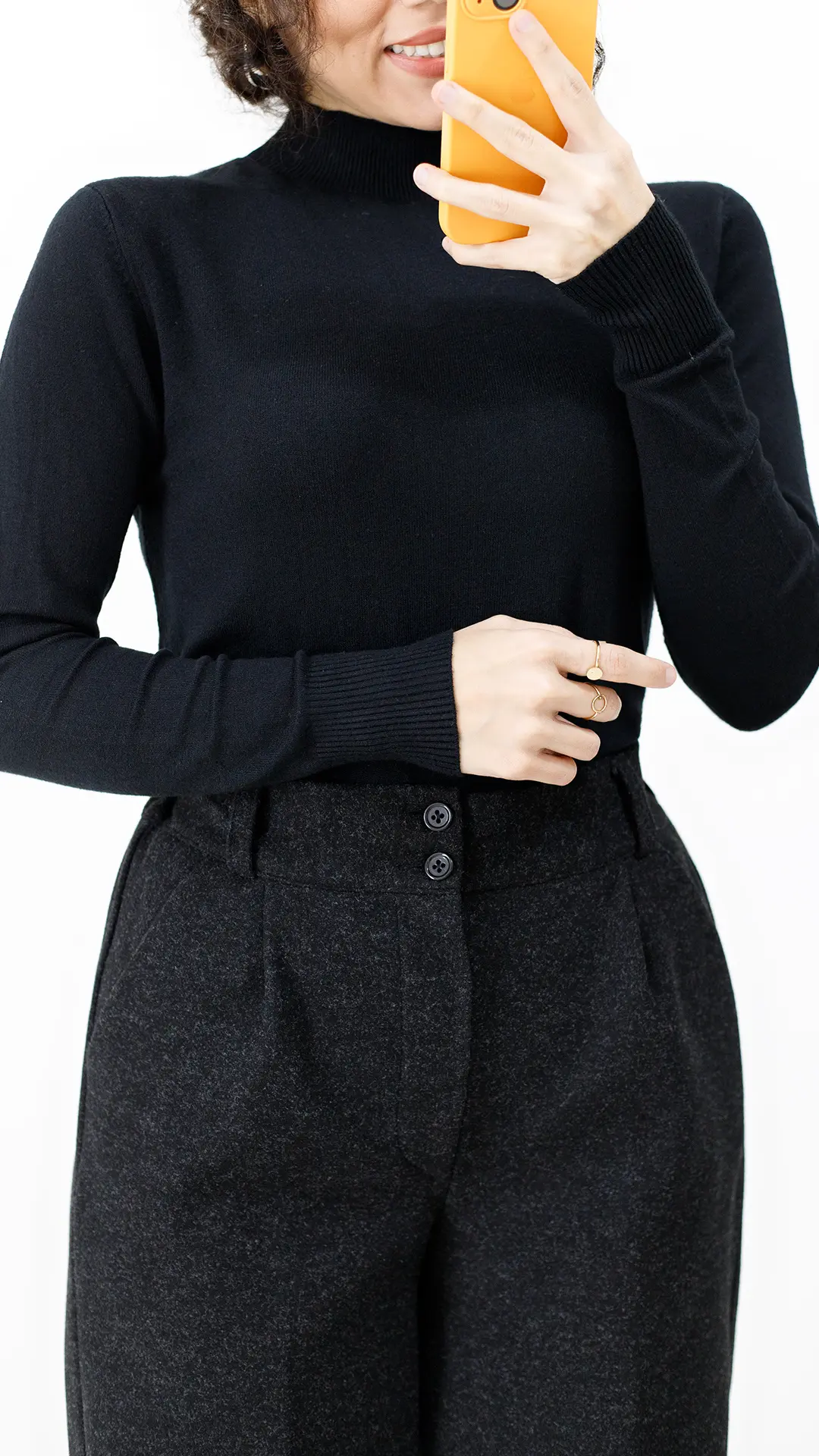 یقه اسکی بافت مشکی یقه اسکی بافت مشکی