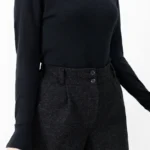 یقه اسکی بافت مشکی