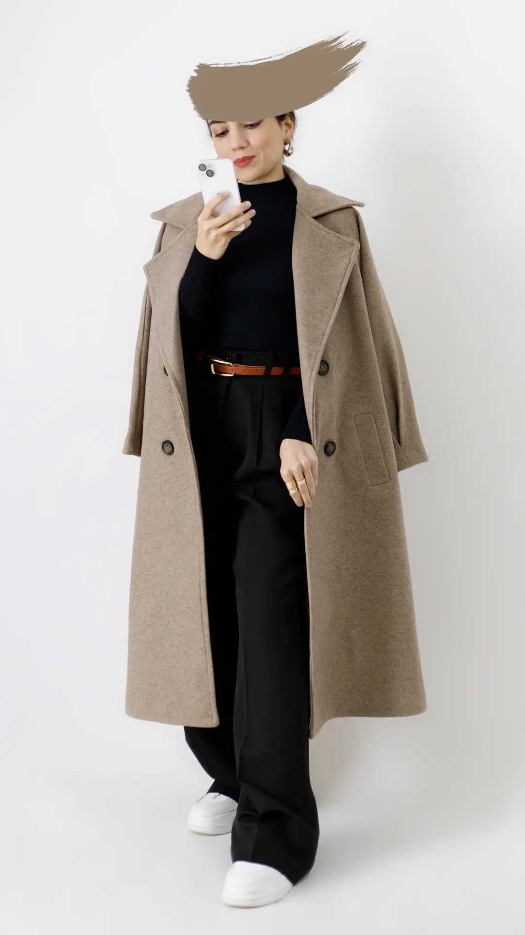 پالتو فوتر بلند آستردار رنگ کرمی پالتو فوتر بلند آستردار رنگ کرمی