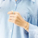 شومیز سینه چین راه اه آبی