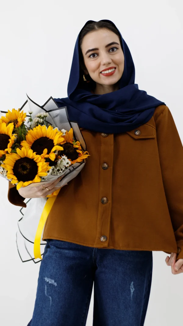 کت فوتر کوتاه قهوه ای