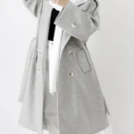 پالتو فوتر بلند آستردار رنگ توسی