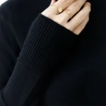 یقه اسکی بافت مشکی