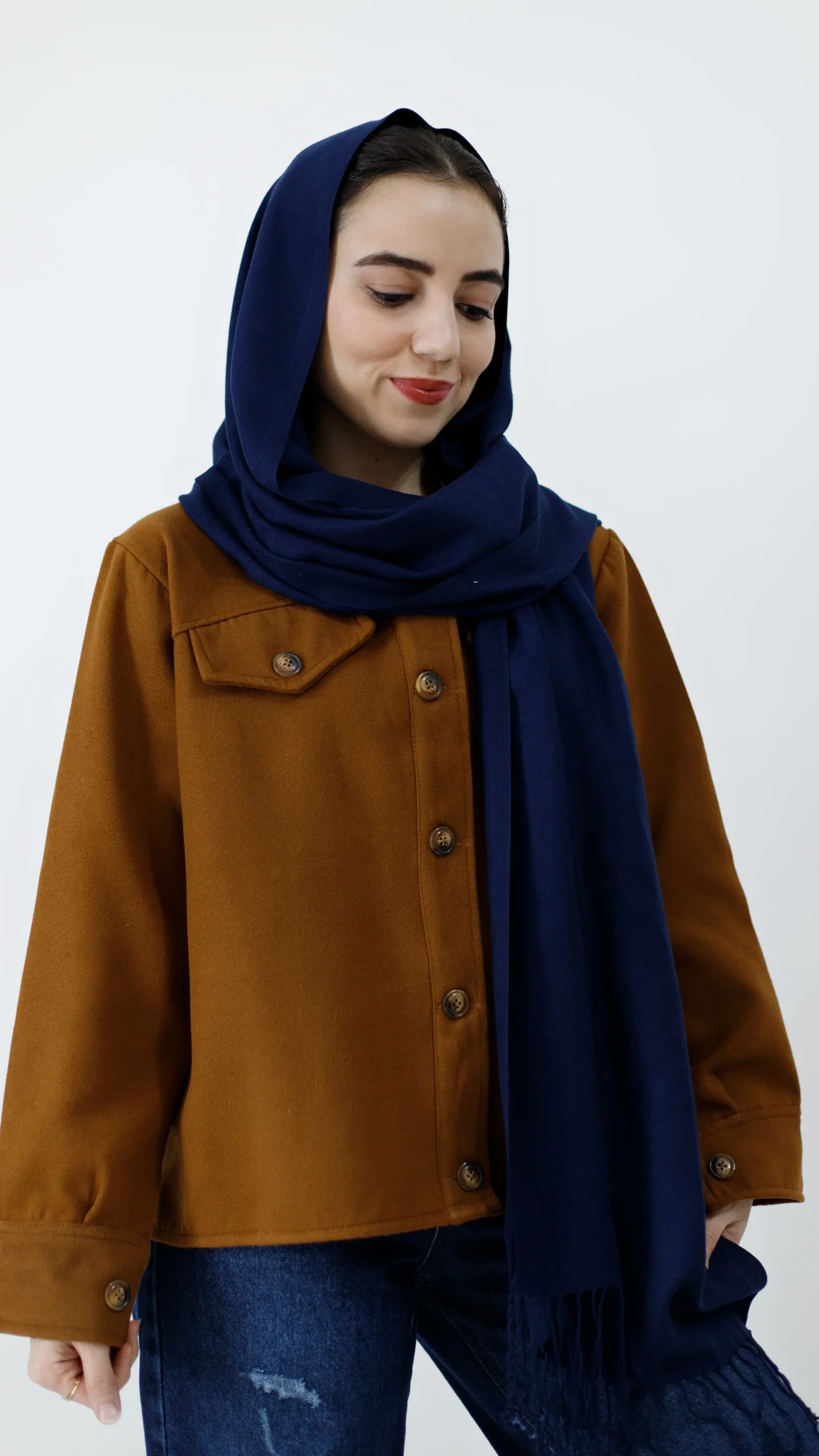 کت فوتر کوتاه قهوه ای کت فوتر کوتاه قهوه ای