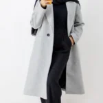 پالتو فوتر بلند آستردار رنگ توسی