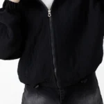 بامبر کلاه دار فریال رنگ مشکی